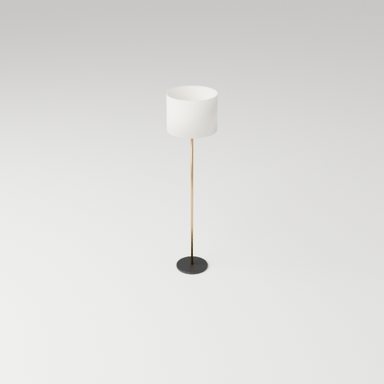 Floor lamp, linen shade