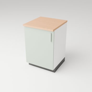 Kitchen unit, sage door